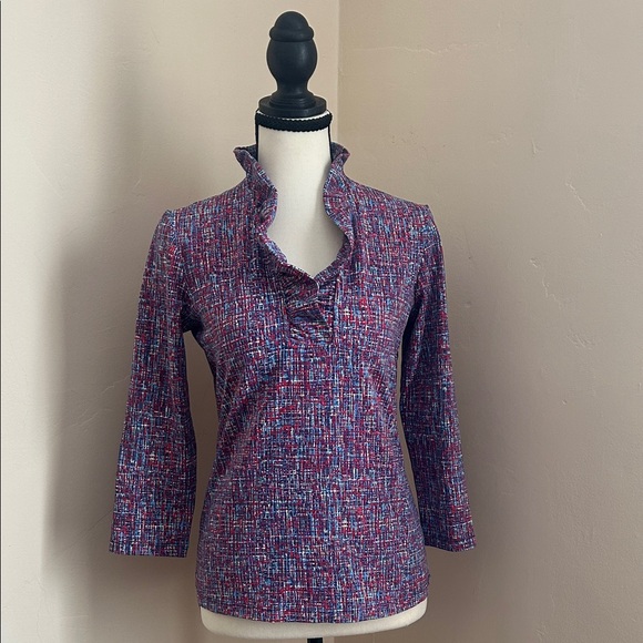 J.McLaughlin Durham Ruffle Top. - Picture 2 of 8